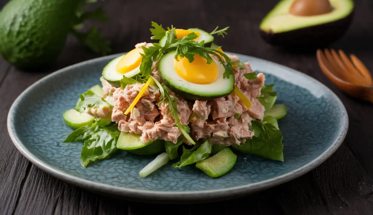 Avocado Egg Tuna Salad Recipe 1 Avocado Egg Tuna Salad Recipe