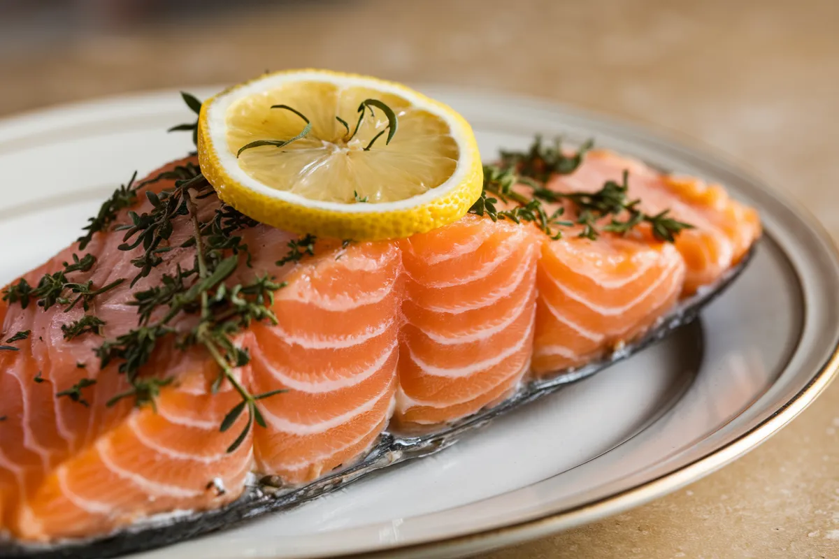 What Gordon Ramsay salmon recipe ? 1 What Gordon Ramsay put on salmon?