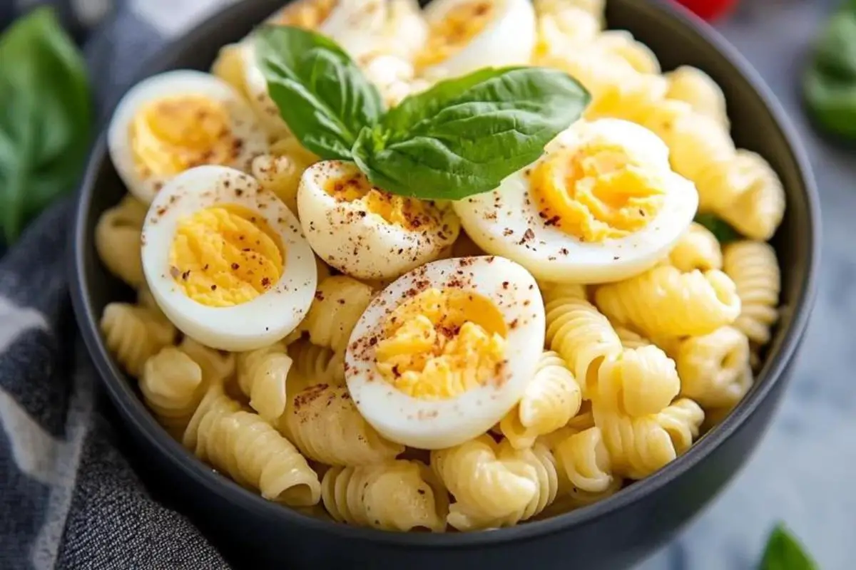 Deviled Egg Pasta Salad 1 Deviled Egg Pasta Salad