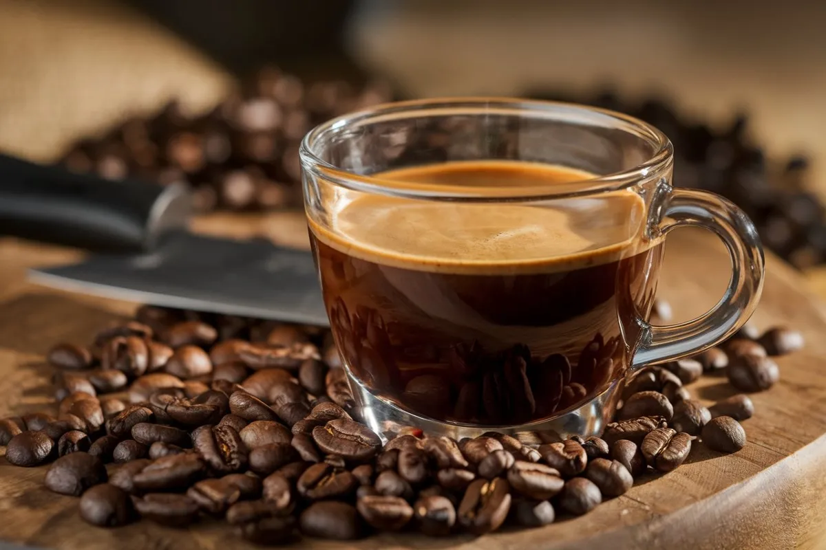 What is the best coffee for an espresso martini? 1 A perfectly crafted Espresso Martini with a frothy top, garnished with three coffee beans and served in a classic coupe glass.