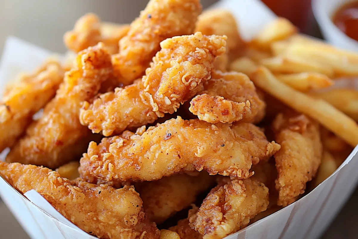 Were chicken fries discontinued? 1 "Chicken fries served with dipping sauces after their reintroduction to the Burger King menu."