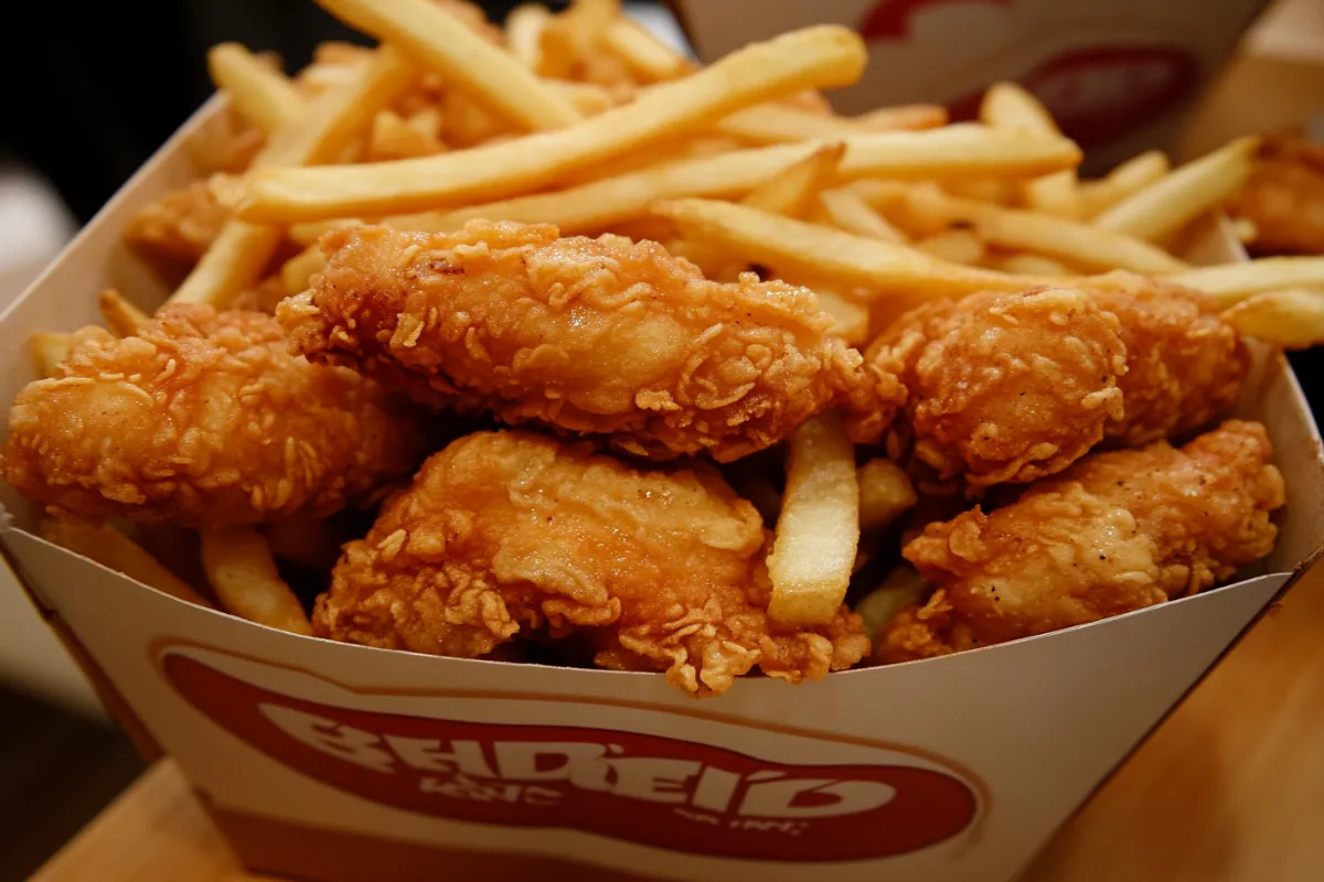 Why are Burger King chicken fries so good? 1 "Golden, crispy Burger King Chicken Fries served with a side of dipping sauces."