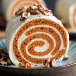 Carrot Cake Roll Delight 7 Pernil Puerto Rican roasted pork with crispy skin served with rice and plantains.