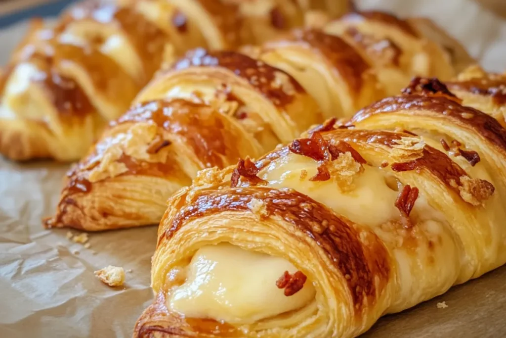 Flaky puff pastry filled with creamy cheese filling, perfect for an easy breakfast Danish.