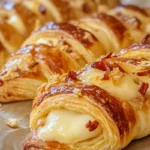 Easy Breakfast Cheese Danish 7 Flaky puff pastry filled with creamy cheese filling, perfect for an easy breakfast Danish.
