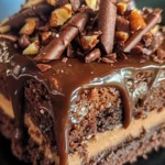 Mississippi Mud Cake 7 Mississippi Mud Cake with chocolate frosting, marshmallows, and pecans