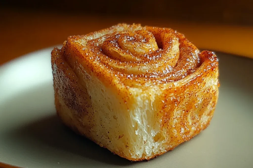 "King's Hawaiian Cinnamon Rolls fresh out of the oven, golden brown with a sweet glaze"