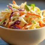 Copycat KFC Coleslaw Recipe 7 Homemade KFC-inspired coleslaw with creamy dressing and shredded cabbage and carrots