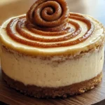 Cinnamon Roll Honeybun Cheesecake 7 Cinnamon Roll Honeybun Cheesecake with cinnamon swirl and honeybun glaze on top