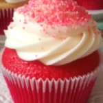 Strawberry Cheesecake Red Velvet Cupcakes 7 Delicious Strawberry Cheesecake Red Velvet Cupcakes with cream cheese frosting and fresh strawberries. Perfect for any occasion!