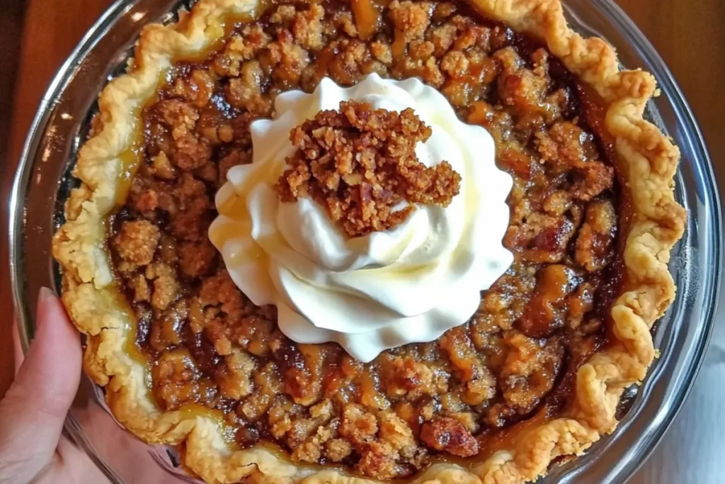 Dolly Parton’s Butterscotch Pie with creamy filling and pecan crust