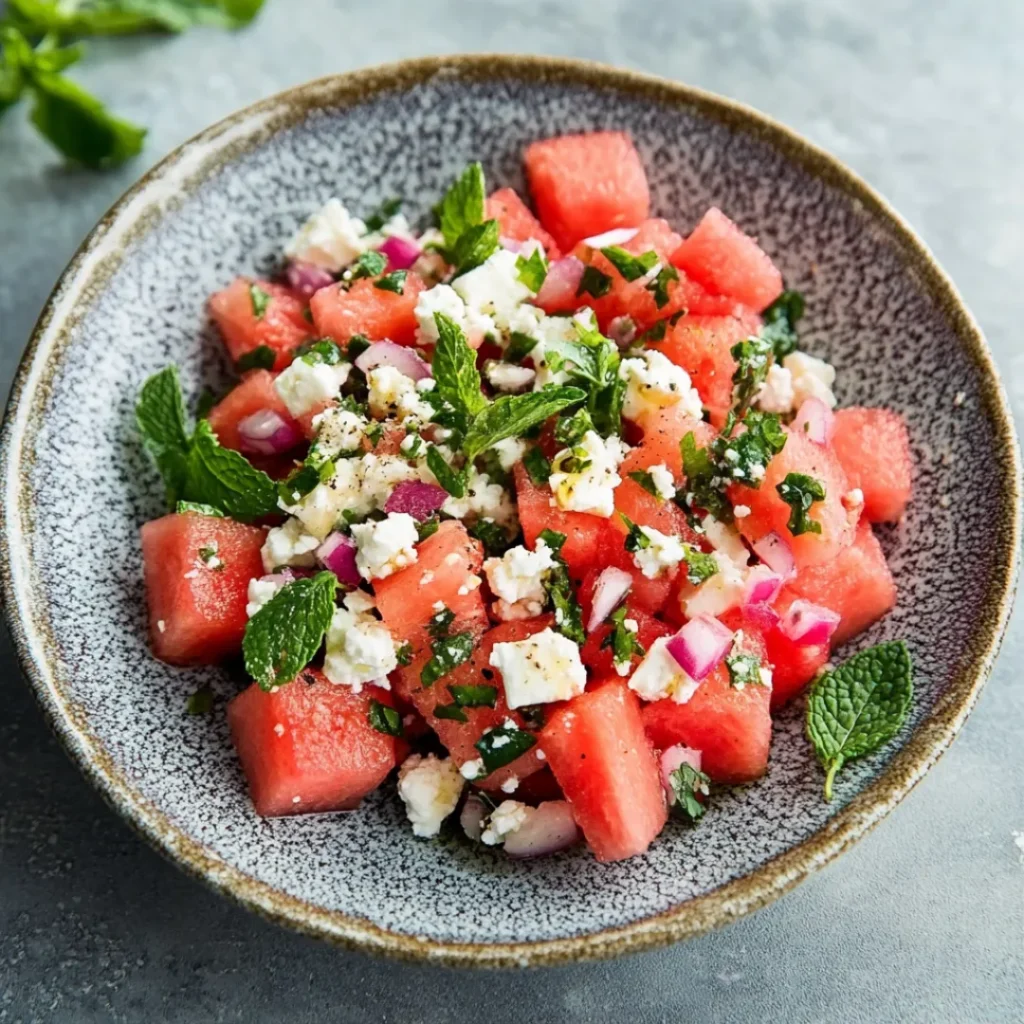 Watermelon Feta Salad with Mint – The Perfect Summer Salad