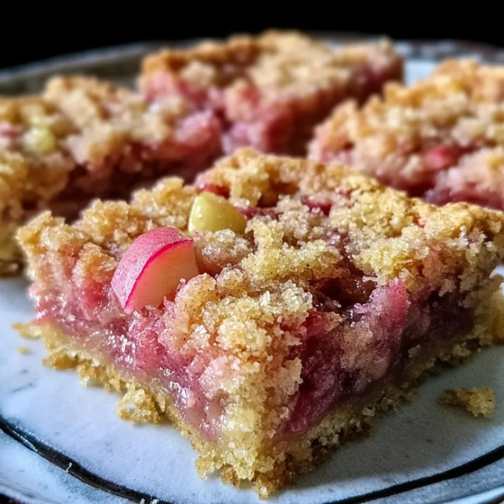 3 Ingredient Rhubarb Squares – Easy, Tangy, and Perfect for Spring