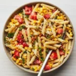 SUMMER PASTA SALAD with Corn 7 Summer Pasta Salad with Corn – Fresh, Zesty & Easy