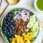 Mango Cucumber Salad with Blueberries and Avocado 7 Mango Cucumber Salad with Avocado & Blueberries
