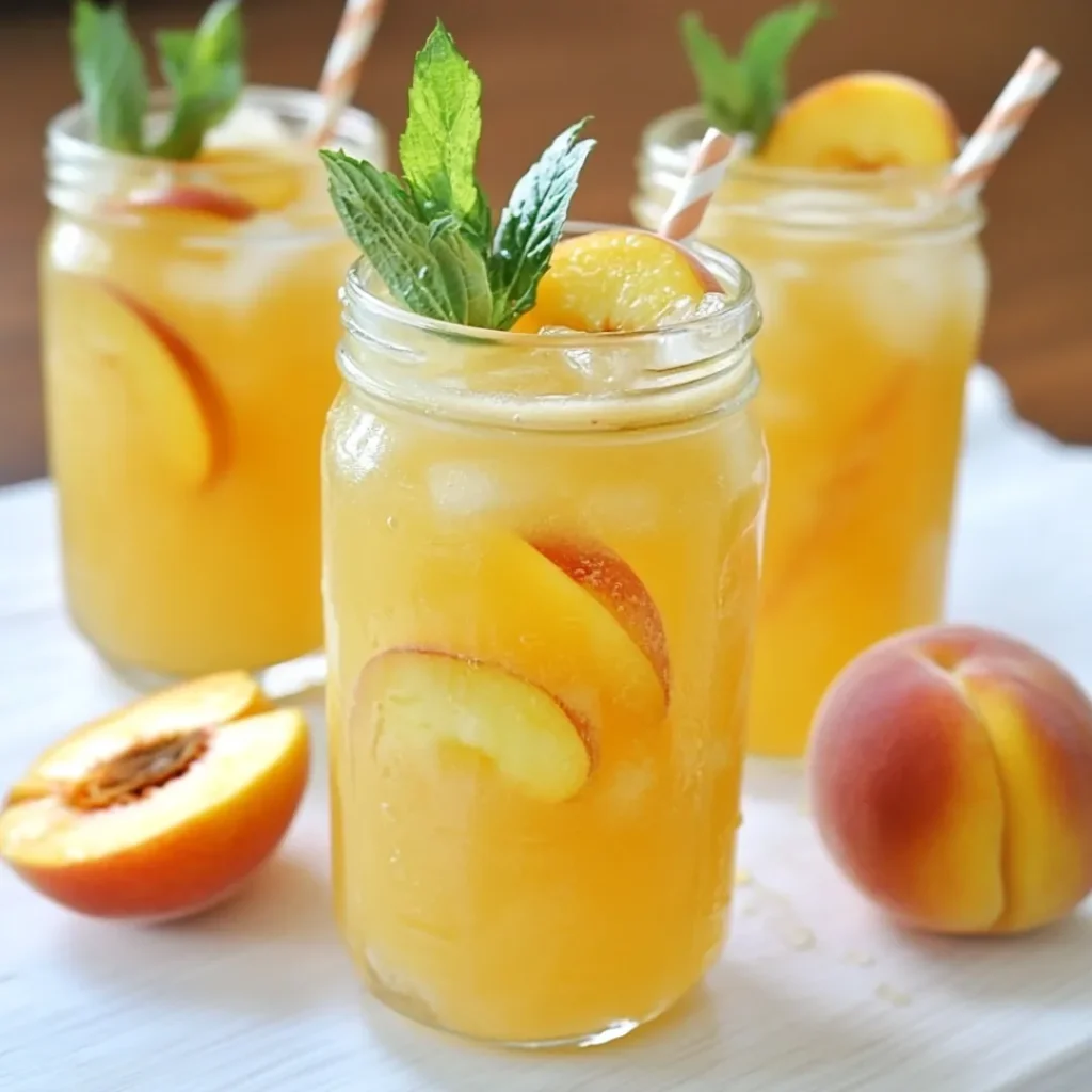 Peach Lemonade – Refreshing Homemade Summer Drink Recipe