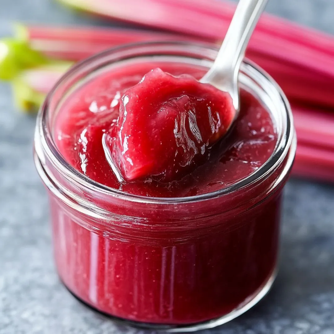 Rhubarb Butter 4 Easy Homemade Rhubarb Butter – Sweet, Tangy, and Spreadable!