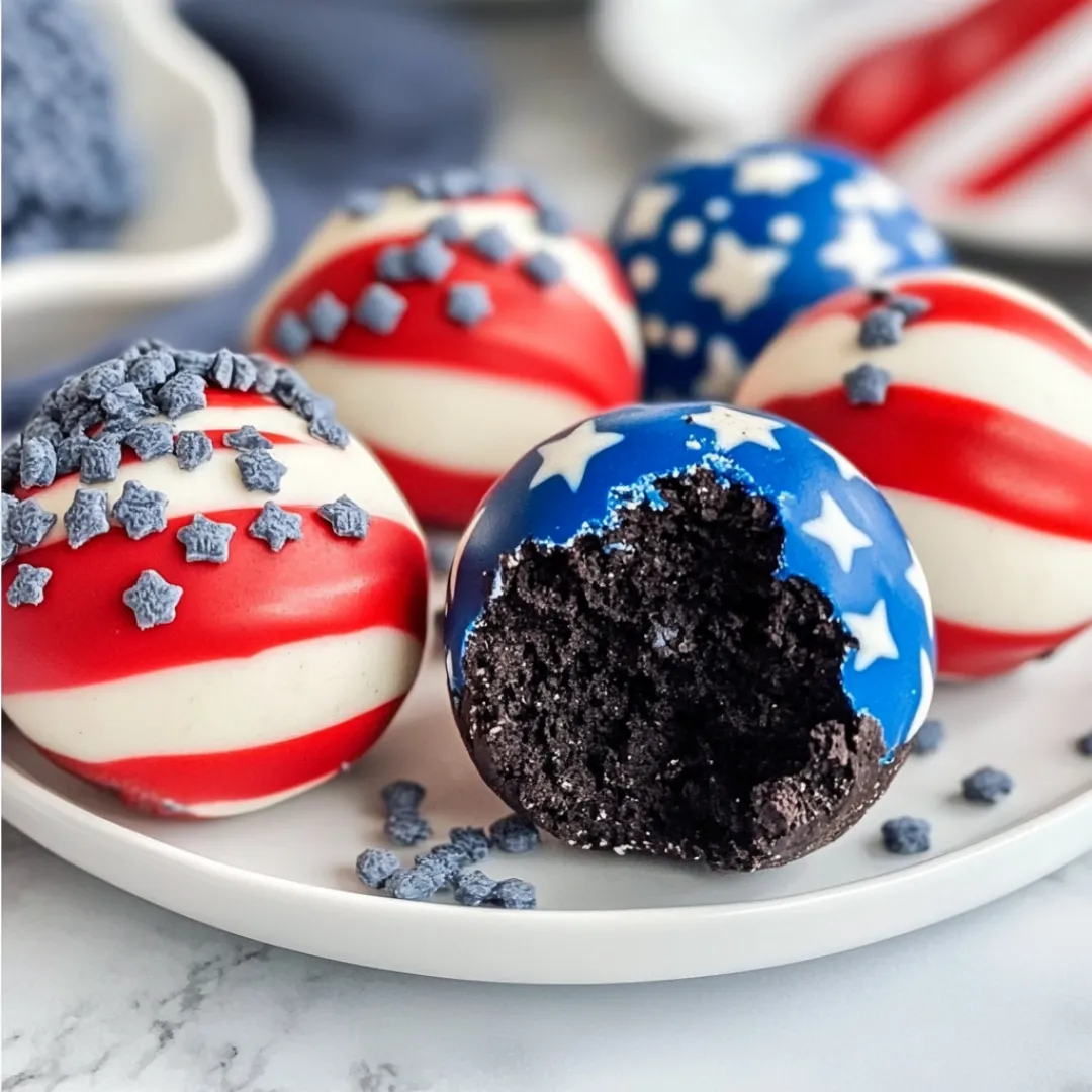 Patriotic Oreo Balls Recipe 4 Patriotic Oreo Balls – Easy No-Bake Red, White & Blue Dessert