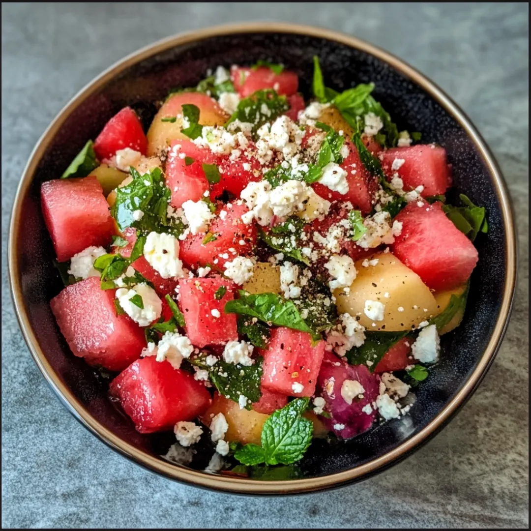 Watermelon Feta Salad 4 Easy Watermelon Feta Salad Recipe | Refreshing Summer Side Dish