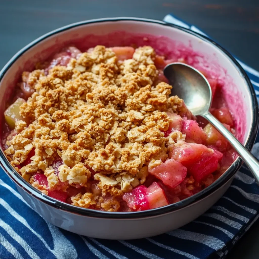 Easy Rhubarb Crisp – Sweet, Tangy & Comforting Spring Dessert