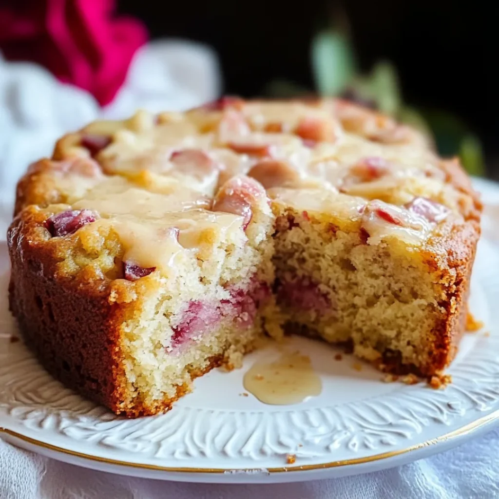 Moist Rhubarb Cake Recipe – Easy, Tangy, and Perfect for Spring
