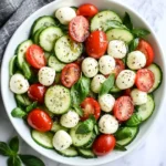Easy Cucumber Caprese Salad 7 Easy Cucumber Caprese Salad