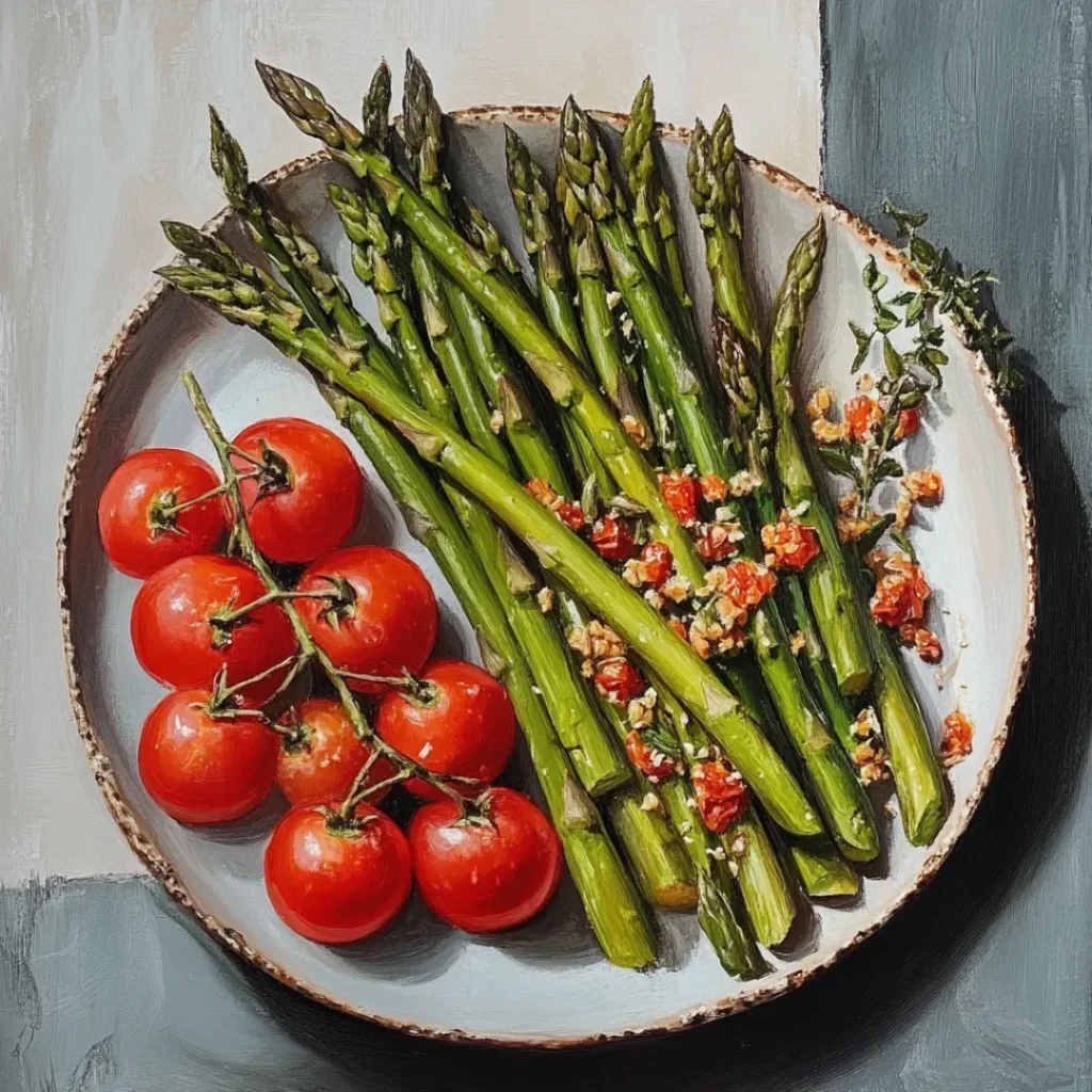 Roasted Asparagus and Tomatoes | Easy Healthy Side Dish
