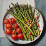 Asparagus, Tomatoes 7 Roasted Asparagus and Tomatoes | Easy Healthy Side Dish