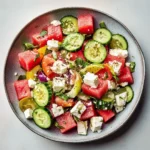 Watermelon Salad with Cucumber and Feta 7 Easy Watermelon Salad with Cucumber & Feta