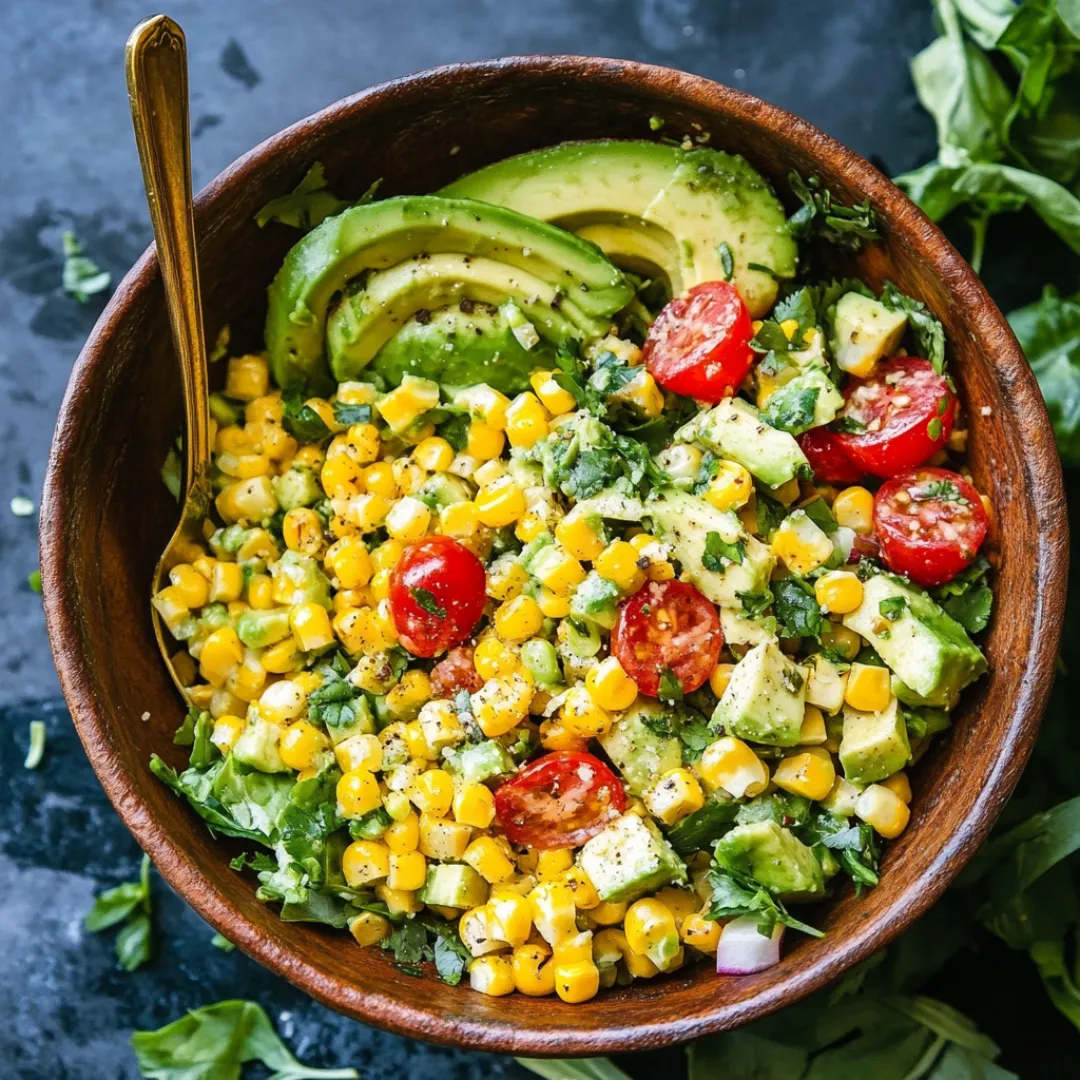 Summer Corn Salad with Avocado 4 Summer Corn Salad with Avocado | Fresh & Easy Recipe
