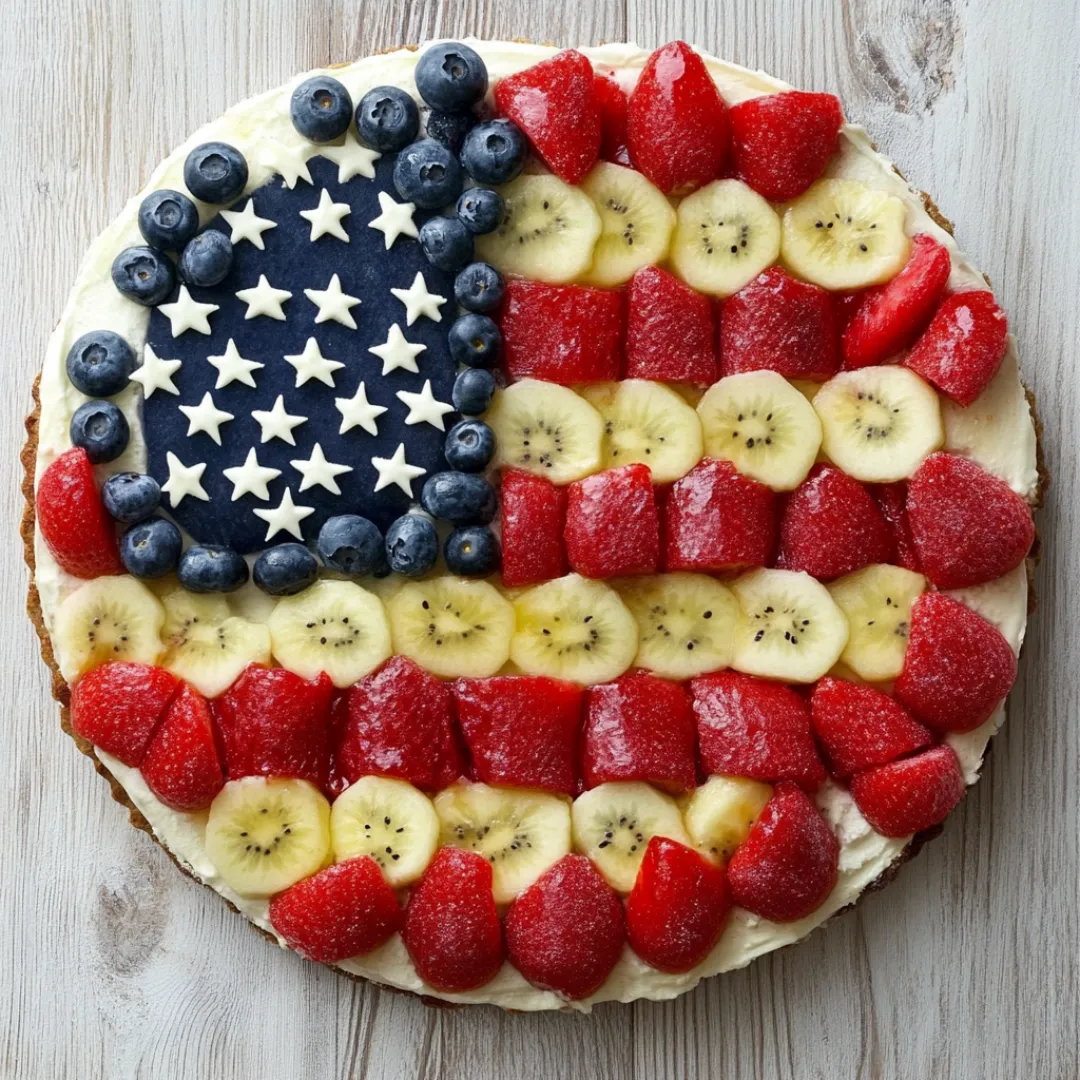 American Flag Fruit Pizza – Easy Patriotic Summer Dessert