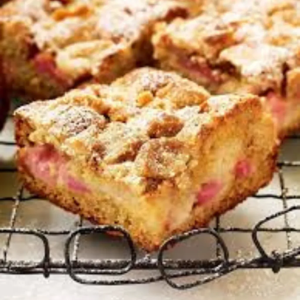 German Rhubarb Cake with Streusel and Pudding – Authentic Spring Recipe