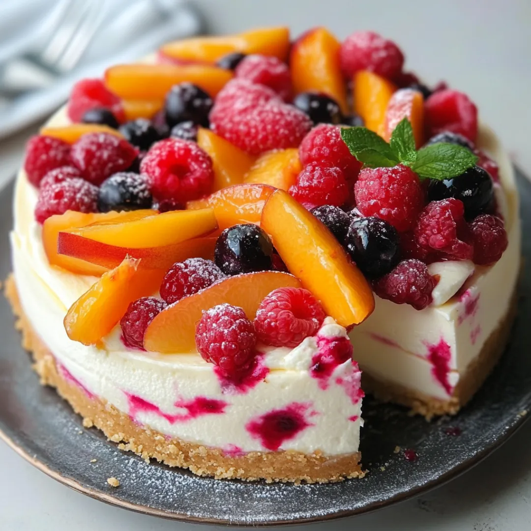 3 Ingredient Rhubarb Berry Squares 1 Summer Berry and Peach Cheesecake Recipe – Creamy, Fruity & Perfect for Summer