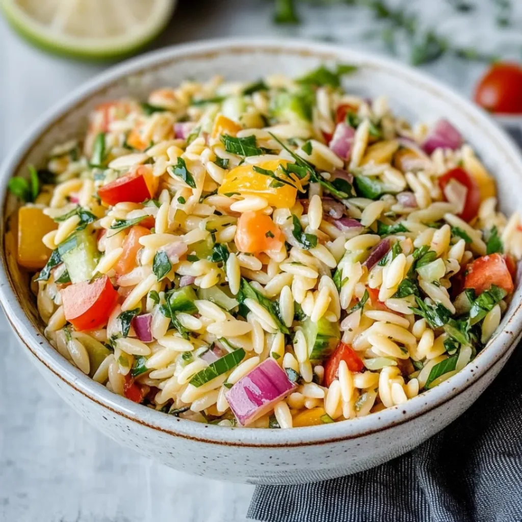Easy Orzo Salad Recipe – Fresh, Zesty, and Perfect for Summer