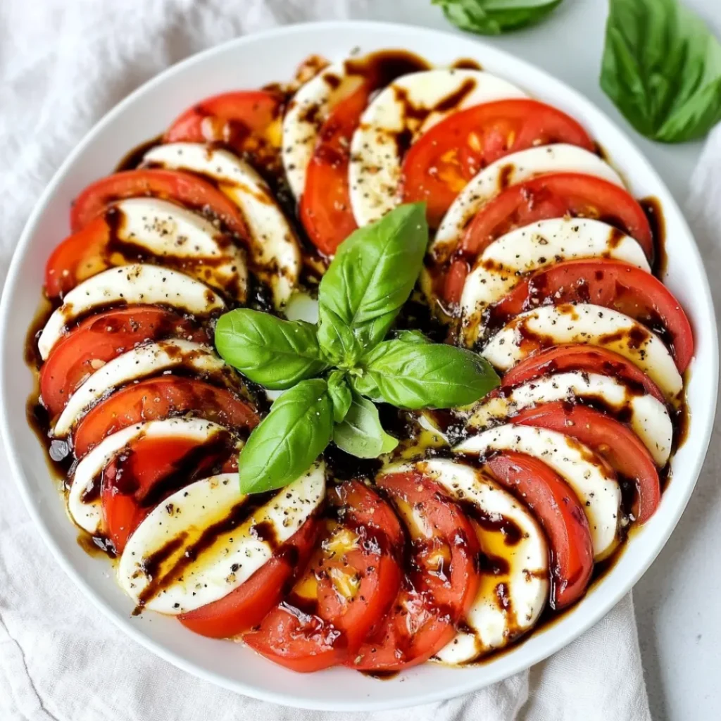 Caprese Salad with Balsamic Reduction | Fresh, Simple & Elegant