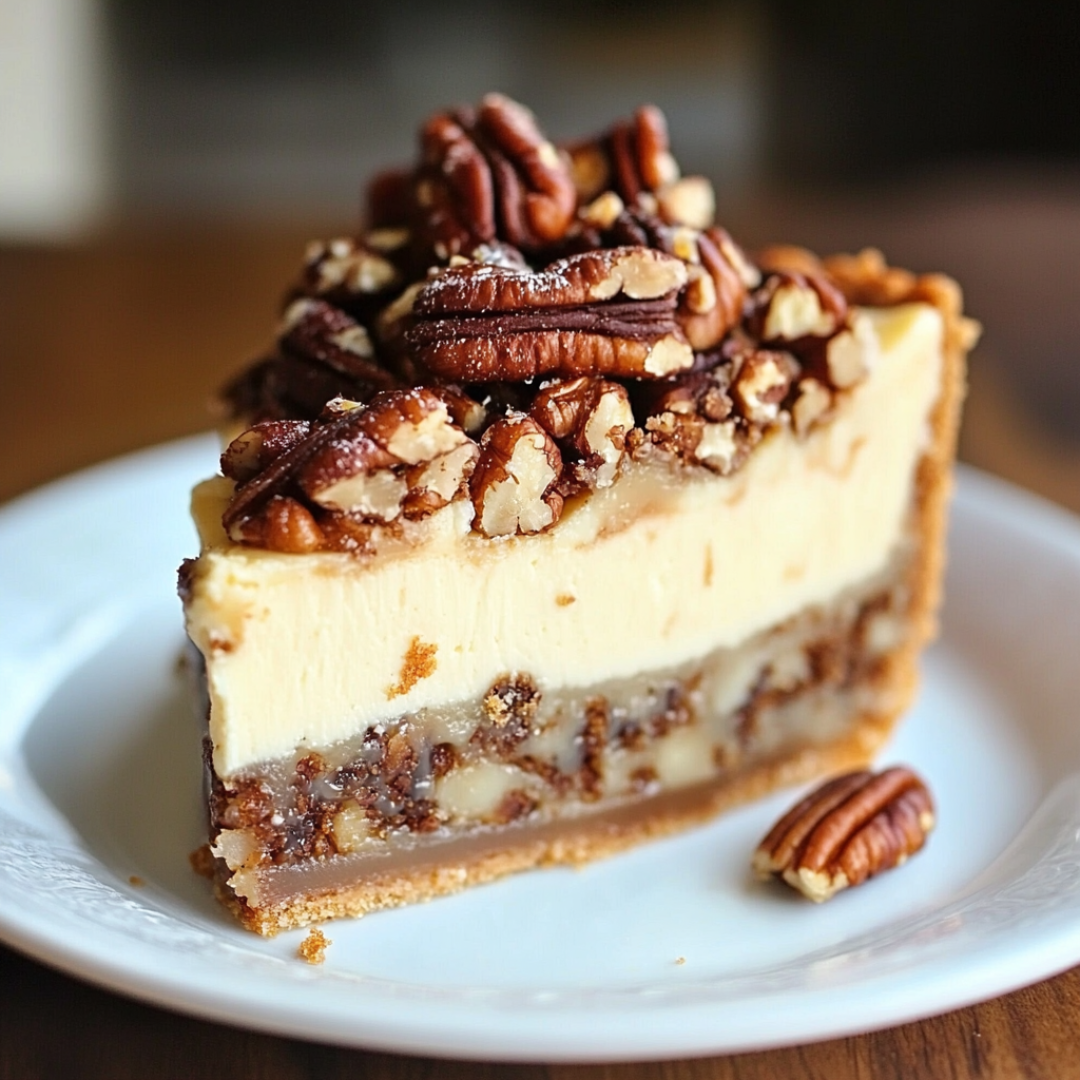 Kentucky Derby Pecan Pie Cheesecake 4 Kentucky Derby Pecan Pie Cheesecake – Southern Charm in Every Slice