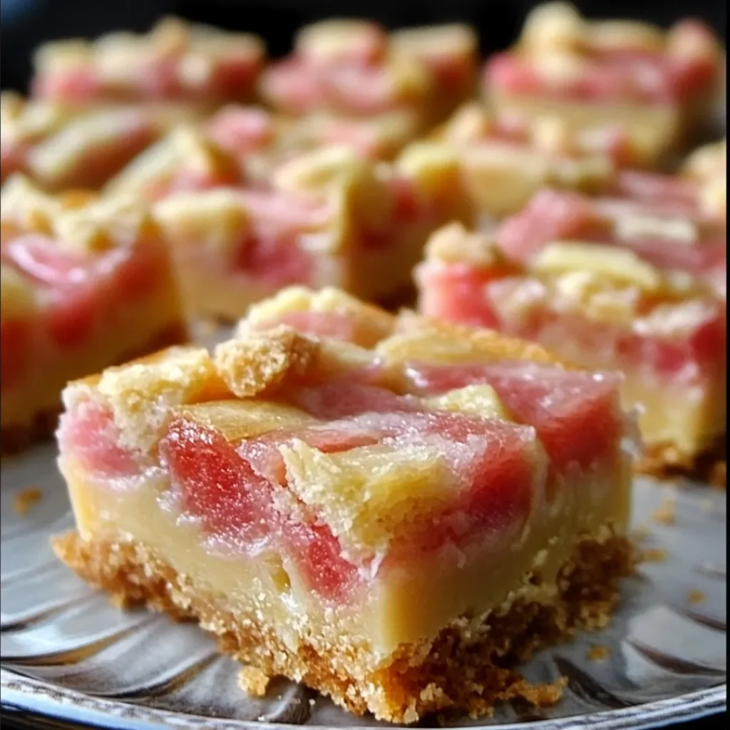 Easy Rhubarb Custard Bars – Sweet, Tart & Perfect for Spring