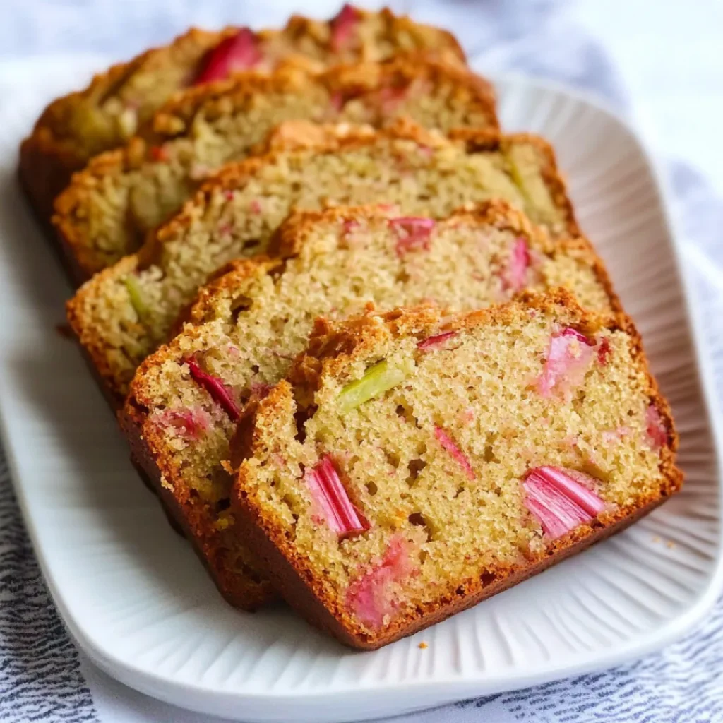 Easy Rhubarb Bread Recipe – Moist, Sweet & Perfectly Tart