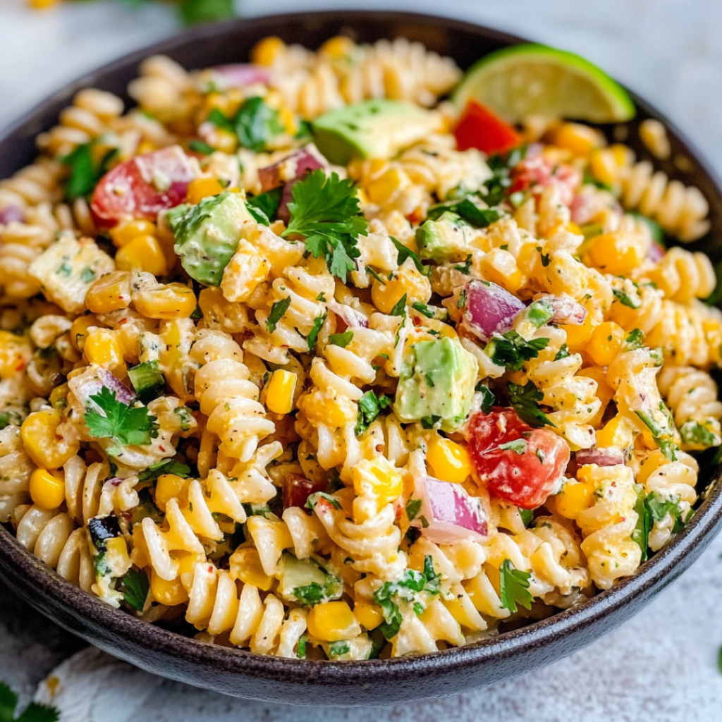 Easy Mexican Street Corn Pasta Salad – Creamy & Flavor-Packed