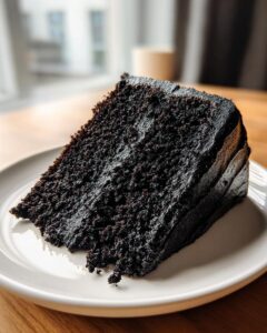 Black Velvet Halloween Cake