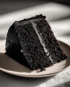 Black Velvet Halloween Cake