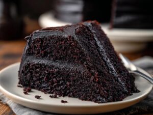 Black Velvet Halloween Cake