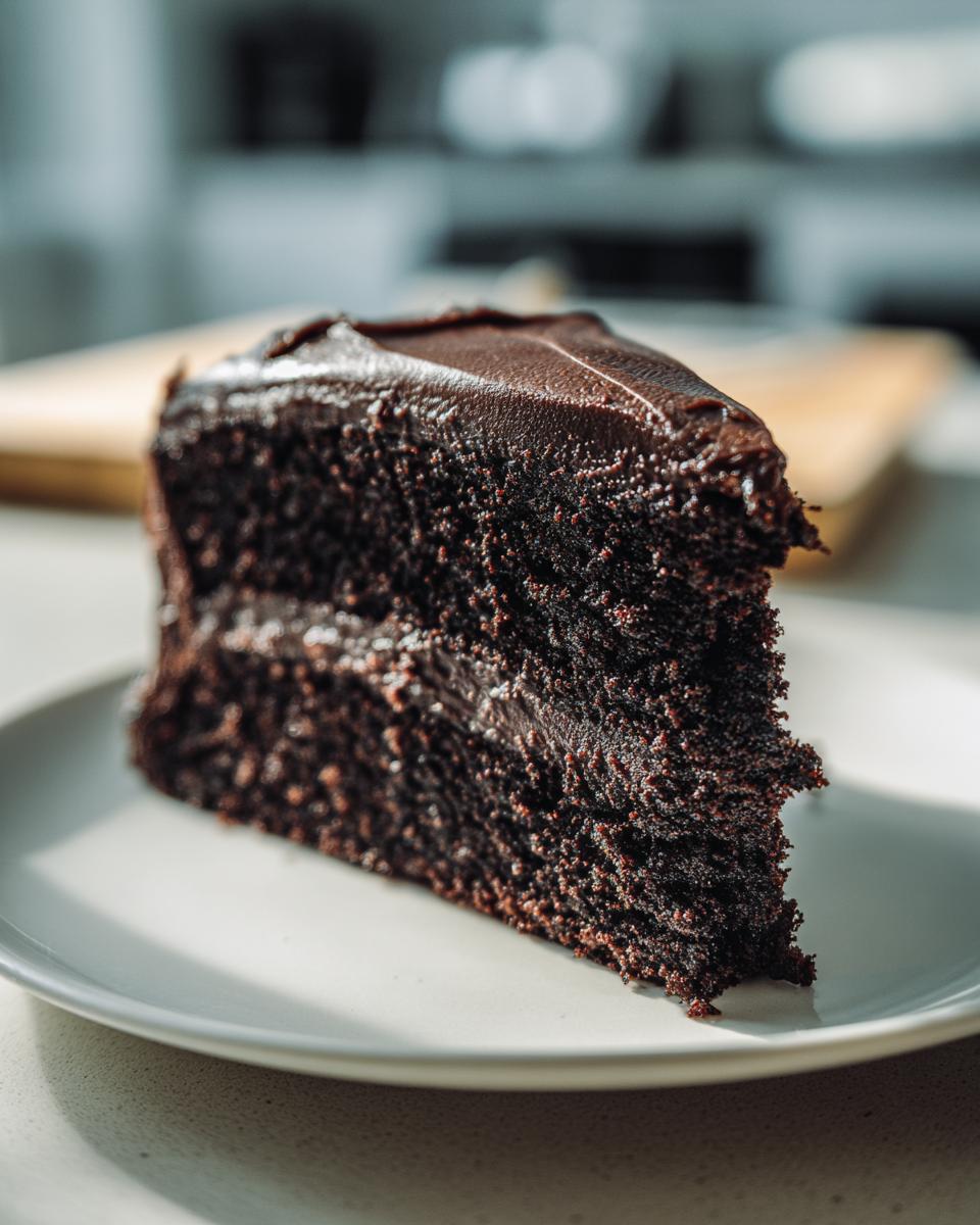 Black Velvet Halloween Cake