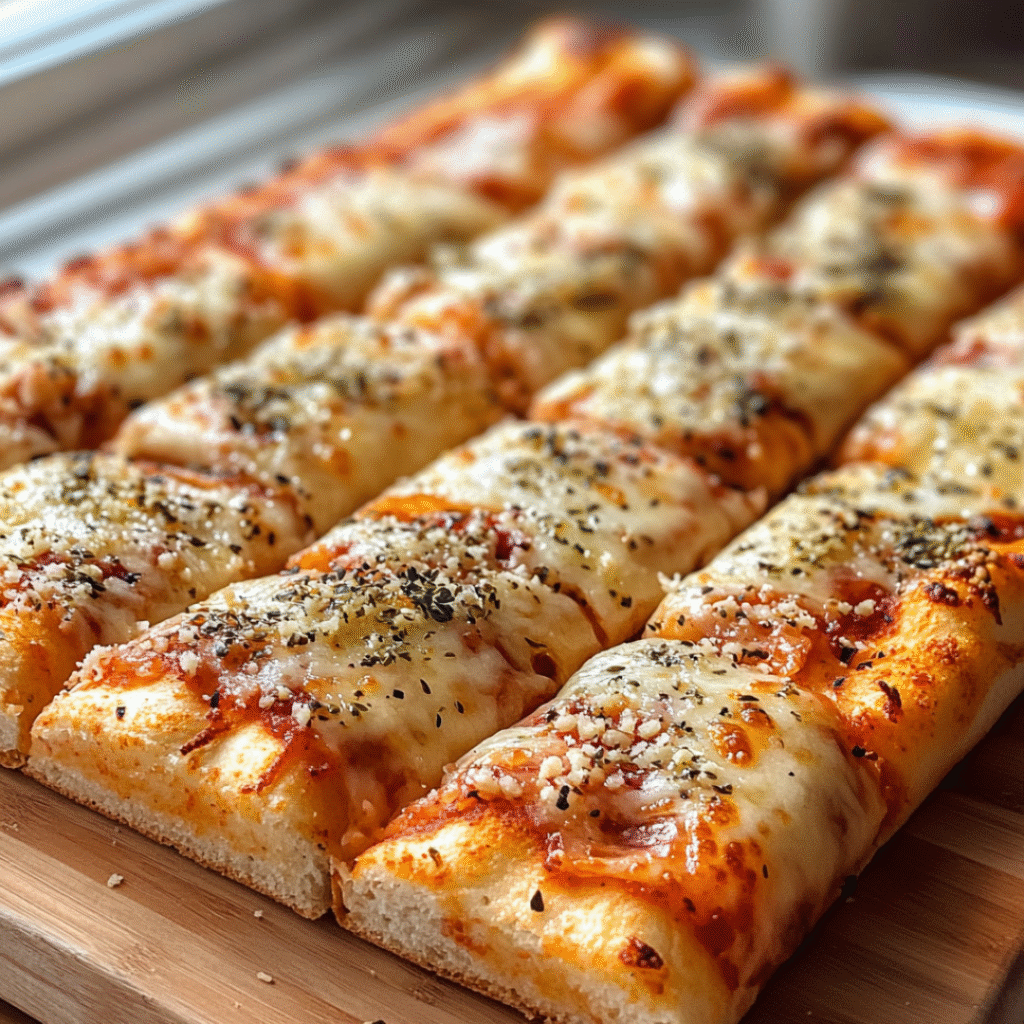 Keto Pizza Breadsticks