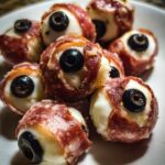 Best 20-Minute Salami Mozzarella Eyeballs Recipe - Halloween Hit! 7 Salami Mozzarella Eyeballs Recipe - Easy Halloween Food Appetizers