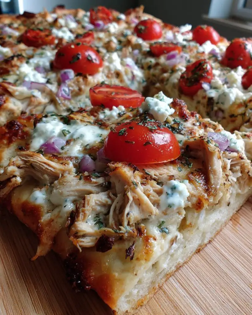 Tzatziki Chicken Pizza