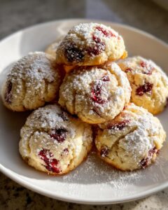 Buttery Cranberry Snowball Cookies: 5-Star Holiday Magic in 30 Minutes 6 Cranberry Snowball Cookies