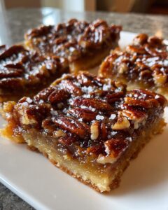 Salted Maple Pecan Pie Bars
