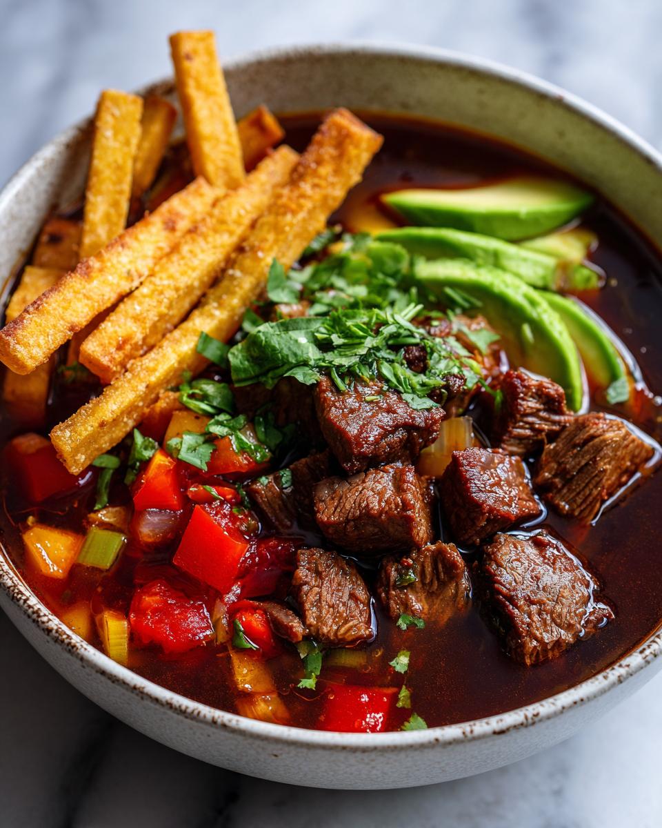 Beef Tortilla Soup - detail 1