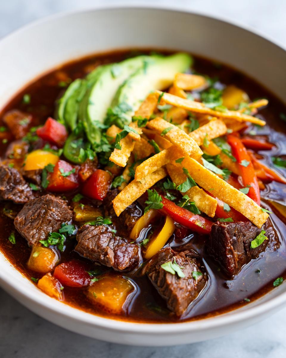 Beef Tortilla Soup - detail 2